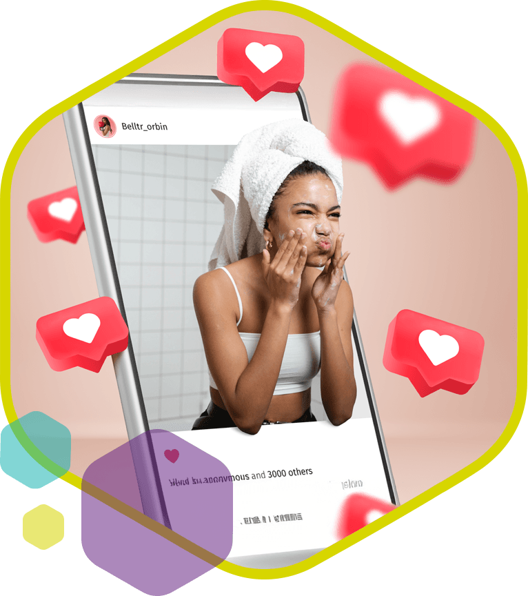 Influencer deelt skincare routine op social media en krijgt veel likes en interactie