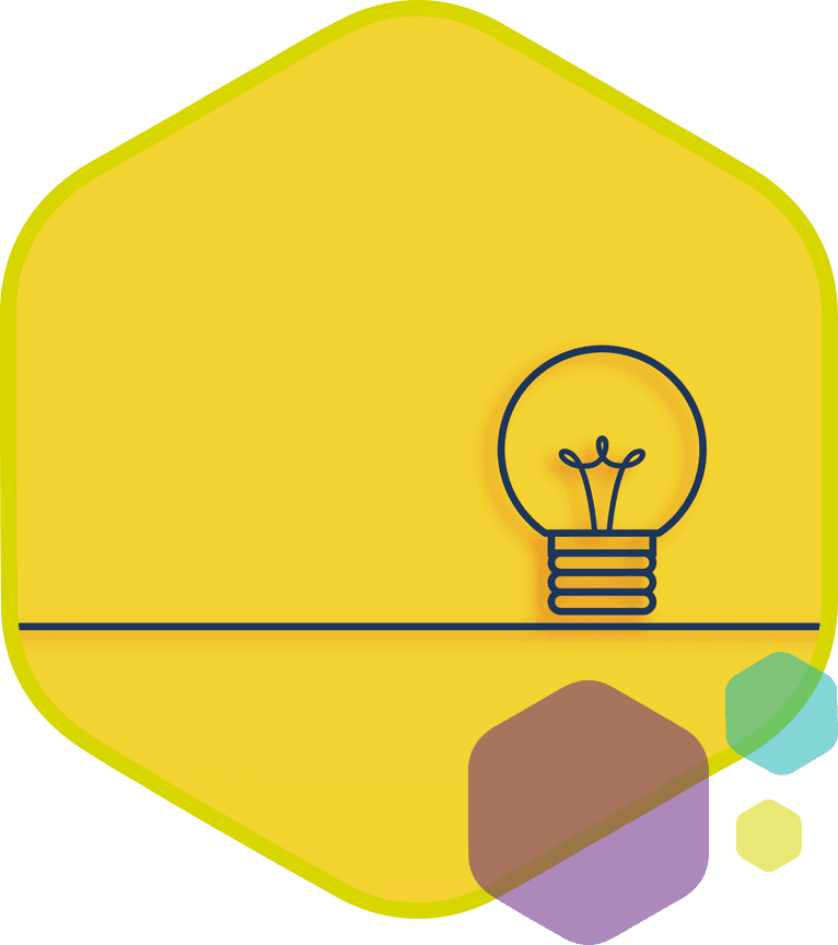 Minimalistische gloeilamp illustratie als symbool voor ideeën en de start van een samenwerking