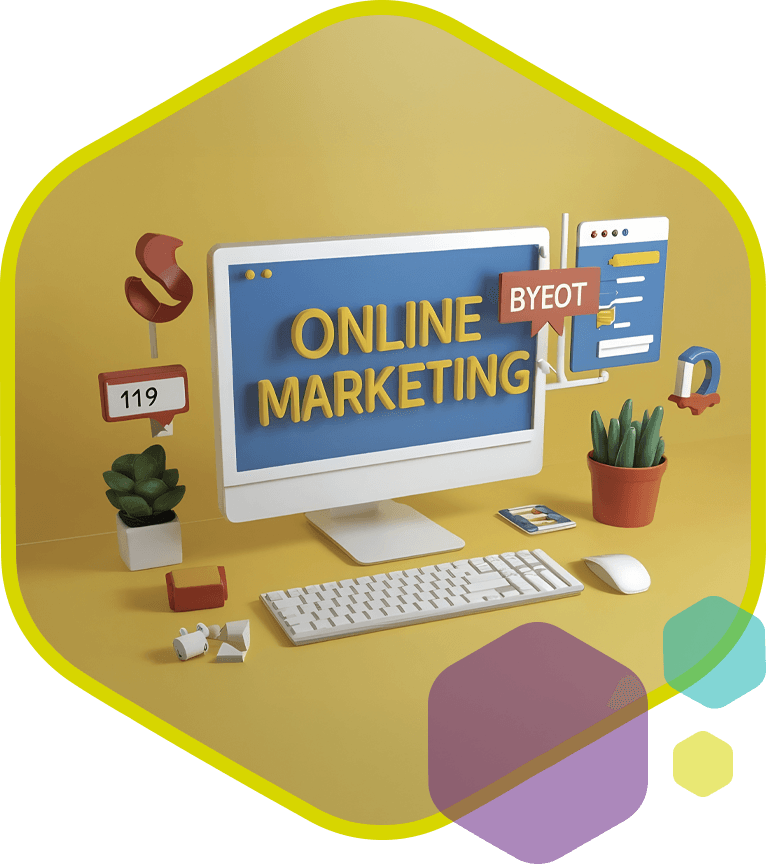 Online marketing dashboard op scherm als symbool voor meer resultaat en groei door digitale marketingstrategieën